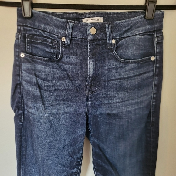 EUC Good American Good Legs High Rise Skinny Jeans Size 4 style GL103T - Picture 3 of 13